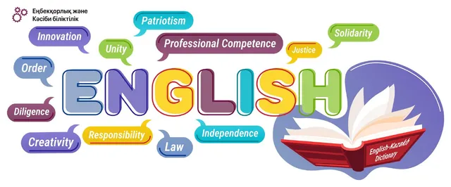 English. Values word cloud