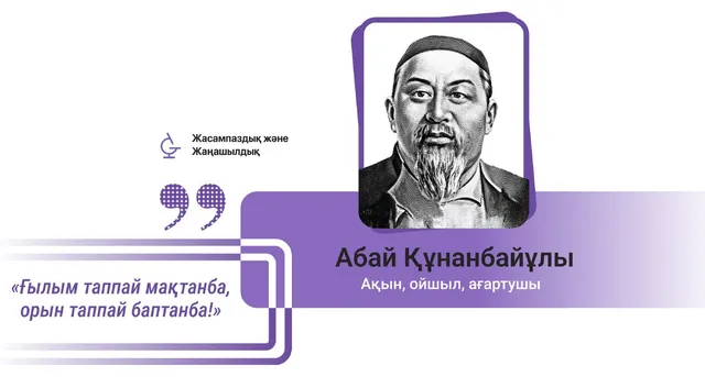 Абай. «Ғылым таппай мақтанба»